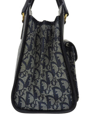 Trotter Pattern Handbag Navy