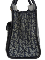 Trotter Pattern Handbag Navy
