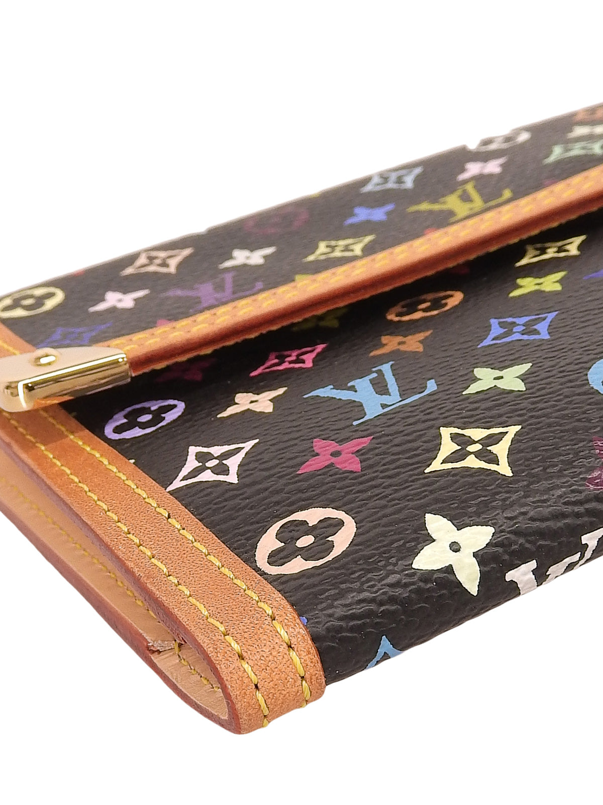 2003 Canvas Monogram Multi Porte Tresor International Noir