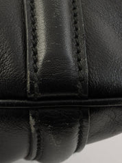 インターロッキングショルダーバッグ ブラック