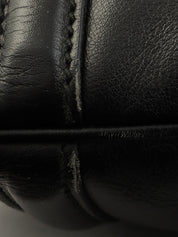 インターロッキングショルダーバッグ ブラック