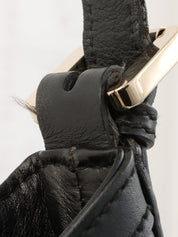 インターロッキングショルダーバッグ ブラック