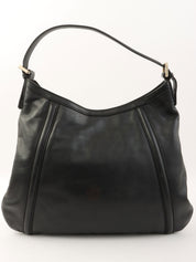 インターロッキングショルダーバッグ ブラック