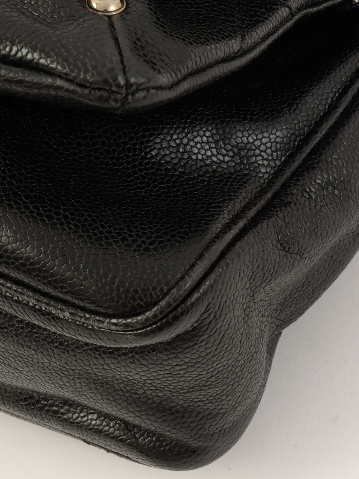 2008 2.55 Chain Shoulder Bag Black