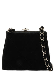 1997 Circa Black Clasp Chain Shoulder Bag