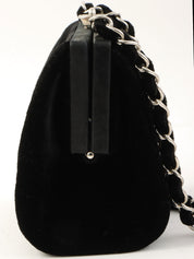 1997 Circa Black Clasp Chain Shoulder Bag