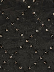 Studded Matelasse Stitch Chain Wallet, Black, circa 2014