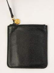 1992年頃製 キャビアスキンCCターンロック巾着ショルダーバッグ ブラック