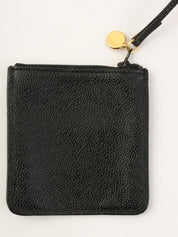 1992年頃製 キャビアスキンCCターンロック巾着ショルダーバッグ ブラック