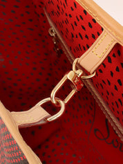 2012 Yayoi Kusama Collaboration Neverfull MM Brown/Red