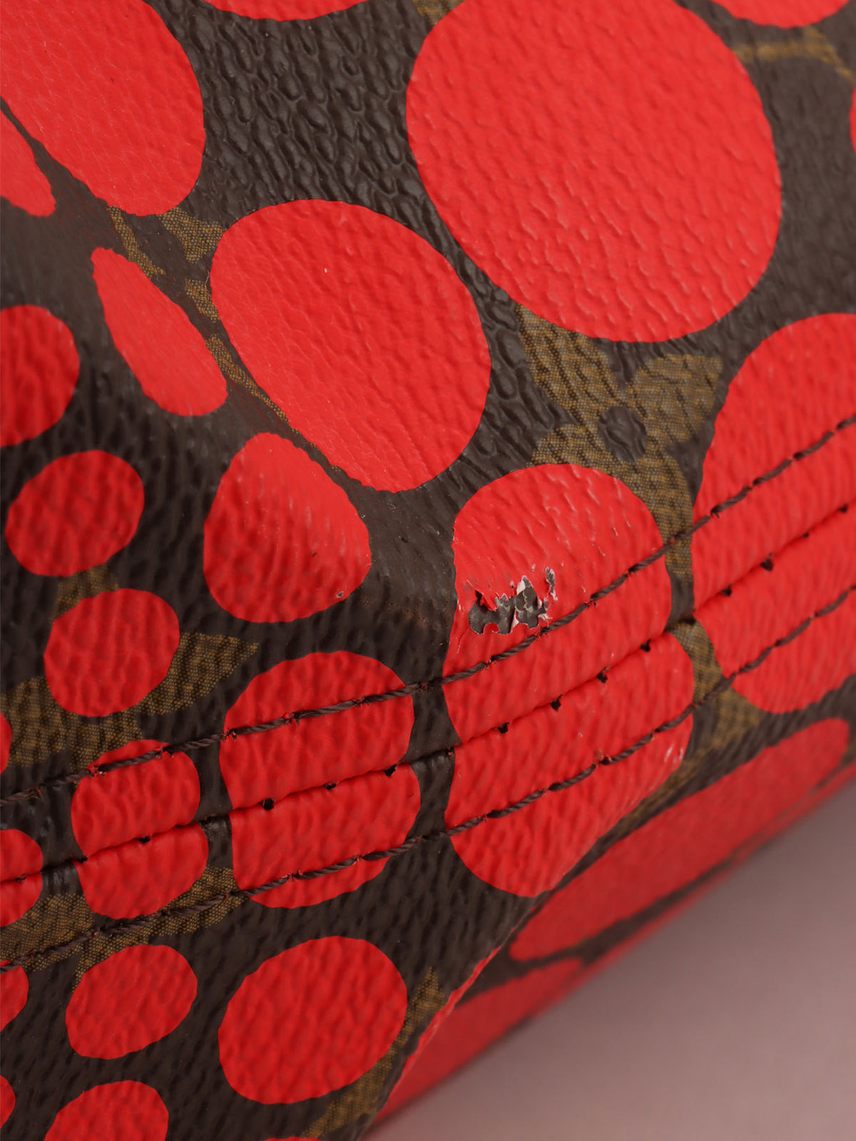 2012 Yayoi Kusama Collaboration Neverfull MM Brown/Red