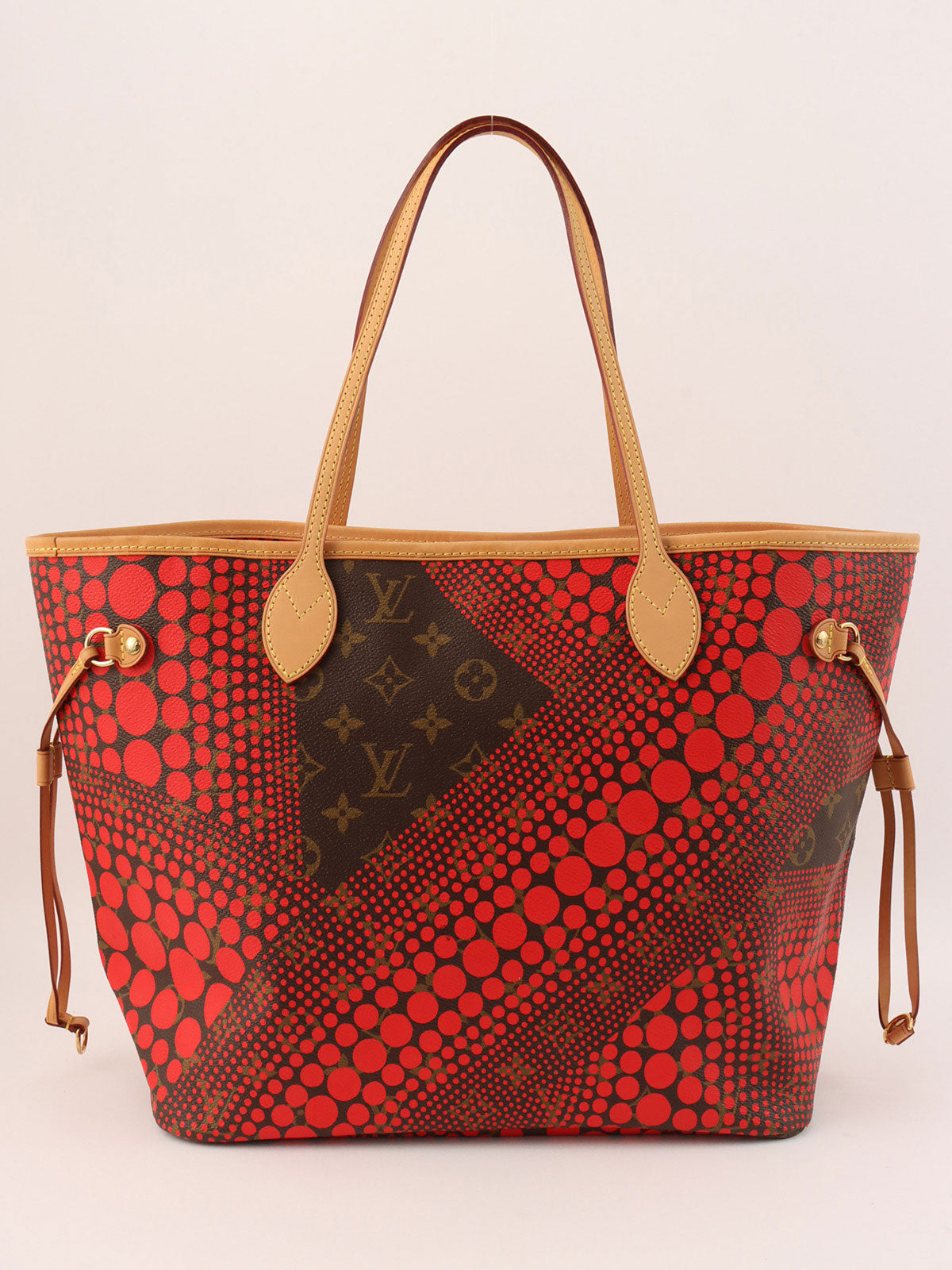 2012 Yayoi Kusama Collaboration Neverfull MM Brown/Red