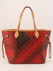 2012 Yayoi Kusama Collaboration Neverfull MM Brown/Red