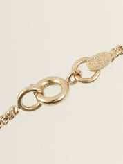 2004年製 ラインストーンミニCCマークネックレス ゴールド/マルチ