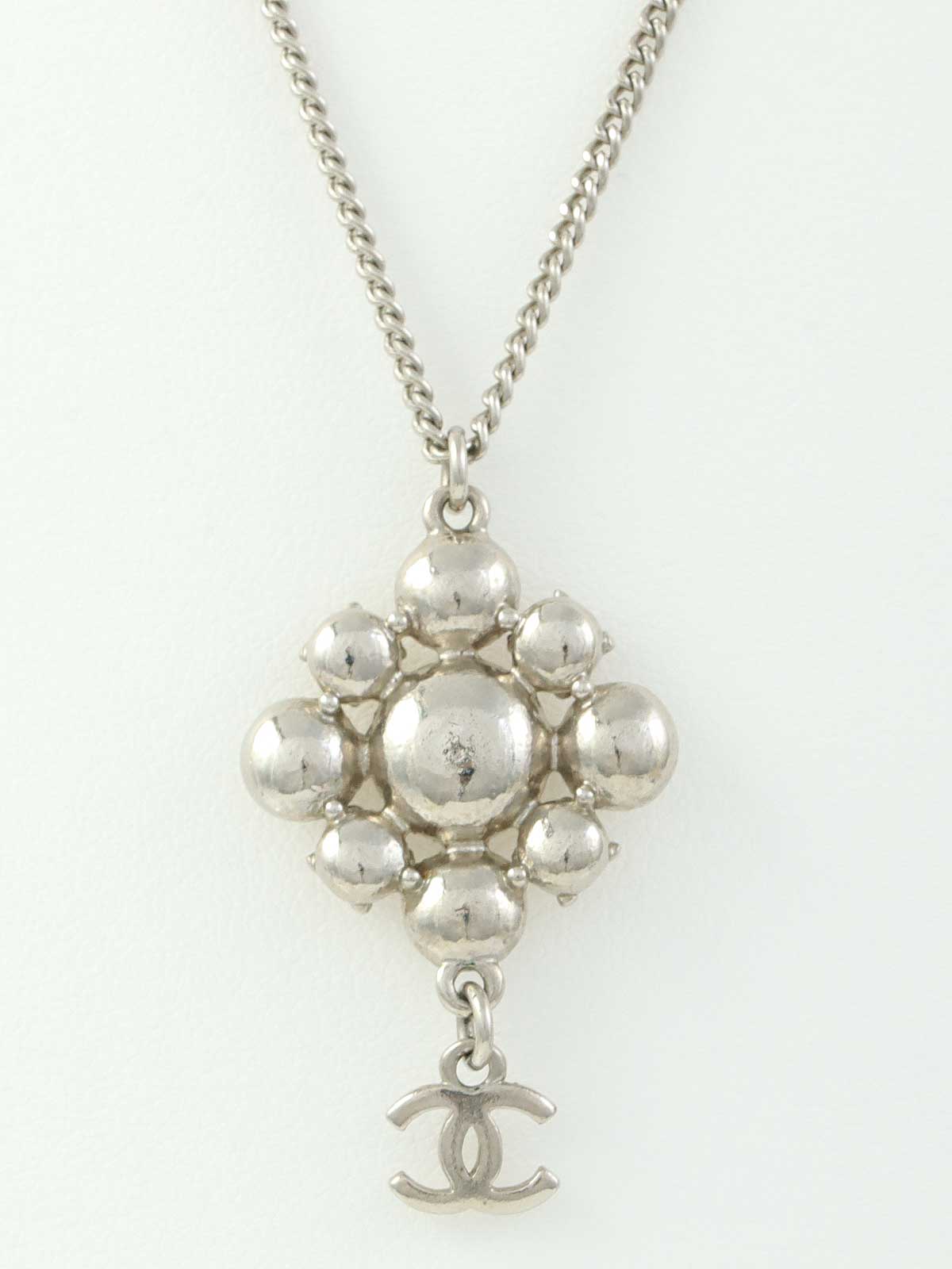 2012 CC Mark Design Rhinestone Necklace Silver