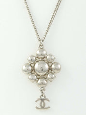 2012 CC Mark Design Rhinestone Necklace Silver