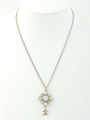 2012 CC Mark Design Rhinestone Necklace Silver