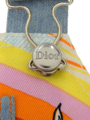 John Galliano 漫画印花连身裙，浅蓝色/多色