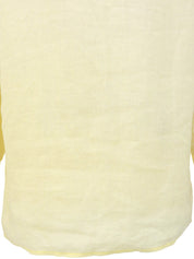 リネン長袖シャツ クリームイエロー