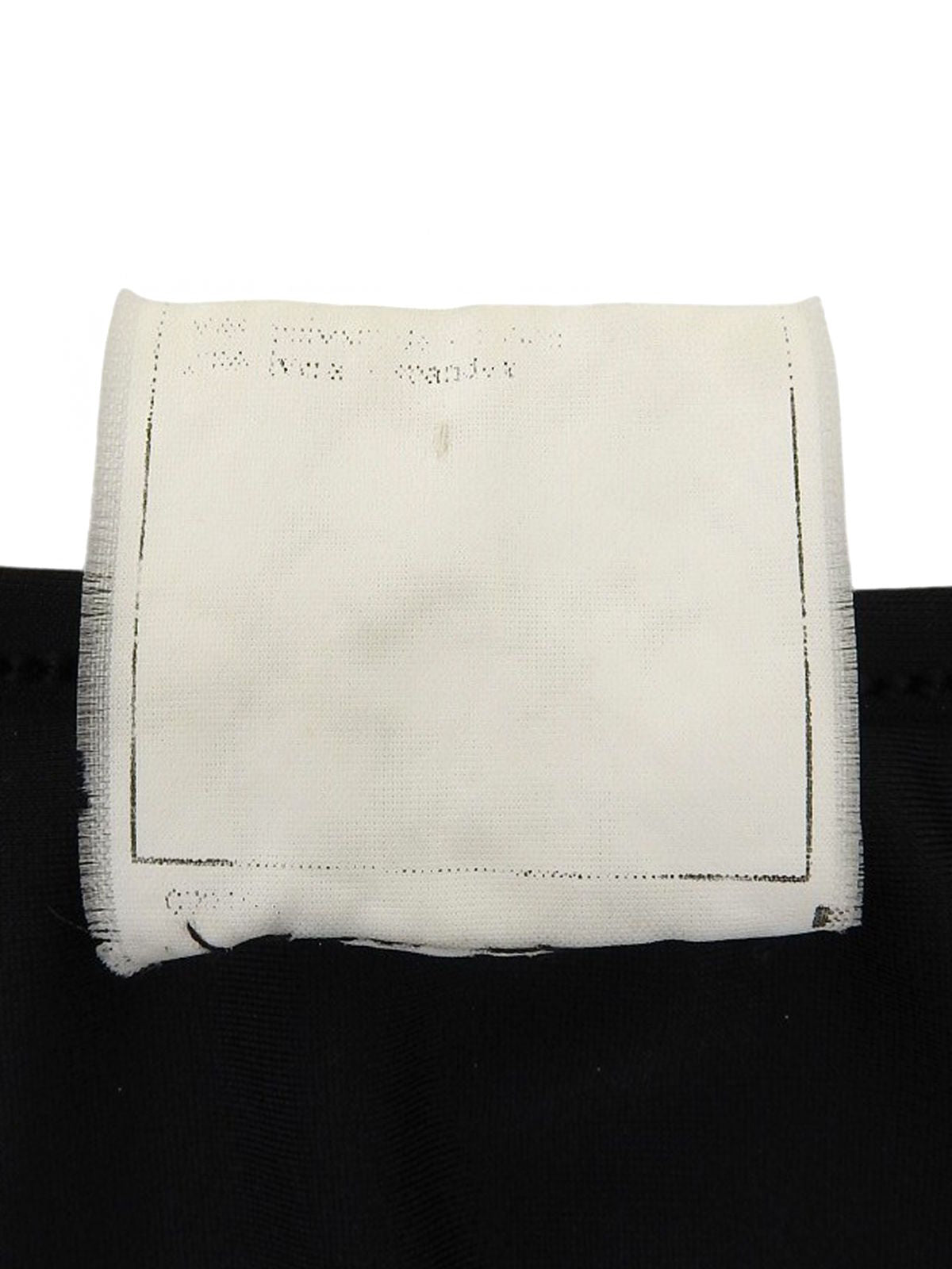 1995 CC mark embroidered cropped half sleeve shirt in black