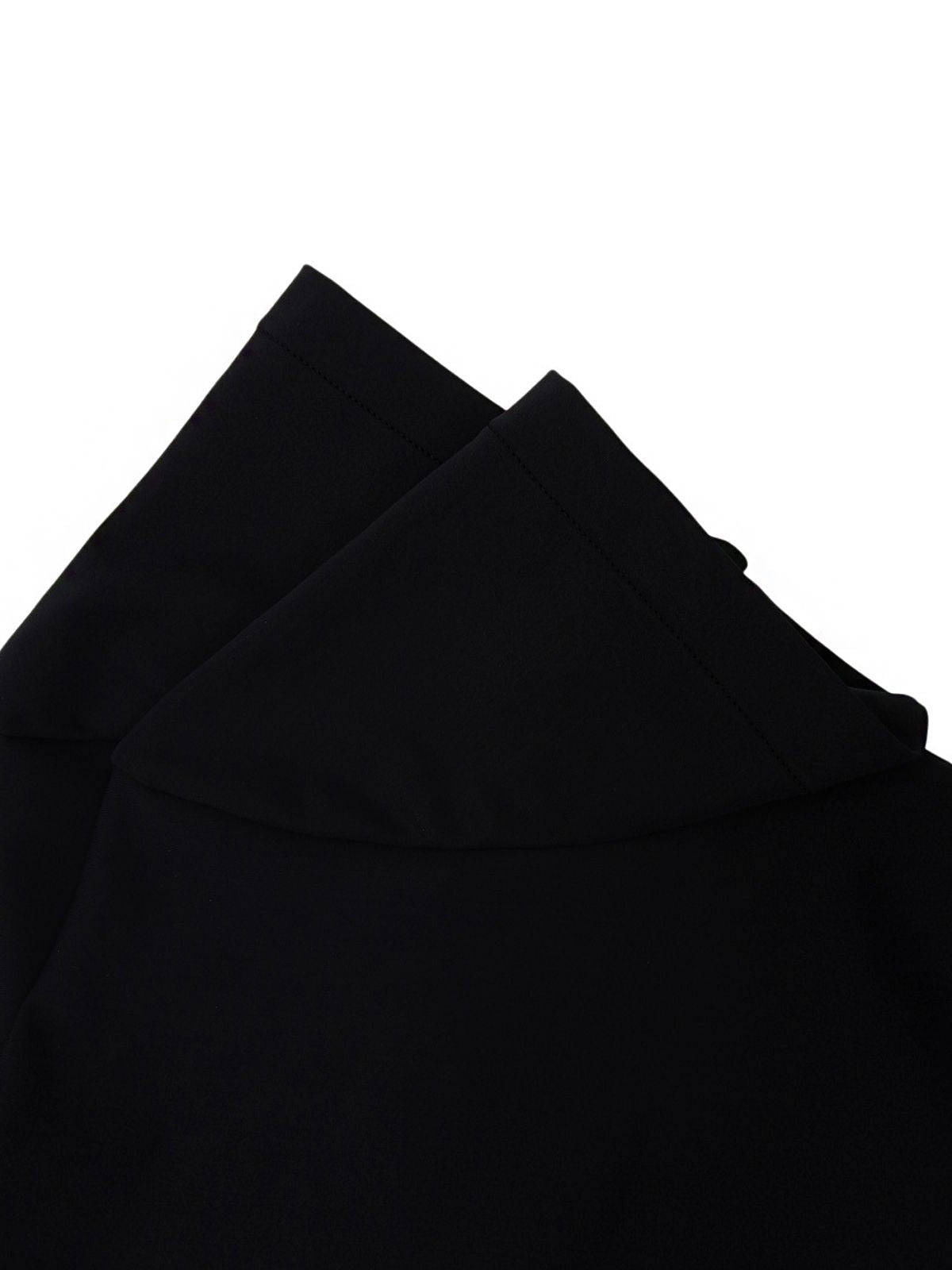 1995 CC mark embroidered cropped half sleeve shirt in black