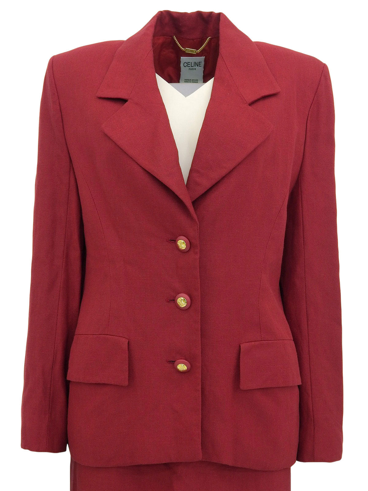 レーヨンロゴボタンセットアップ レッド