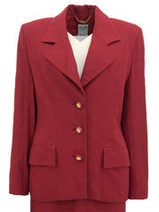 レーヨンロゴボタンセットアップ レッド