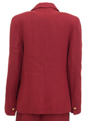 レーヨンロゴボタンセットアップ レッド