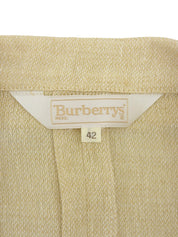 リネンロゴボタンセットアップ アイボリー