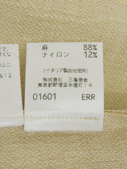 リネンロゴボタンセットアップ #42 アイボリー