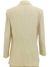 リネンロゴボタンセットアップ アイボリー