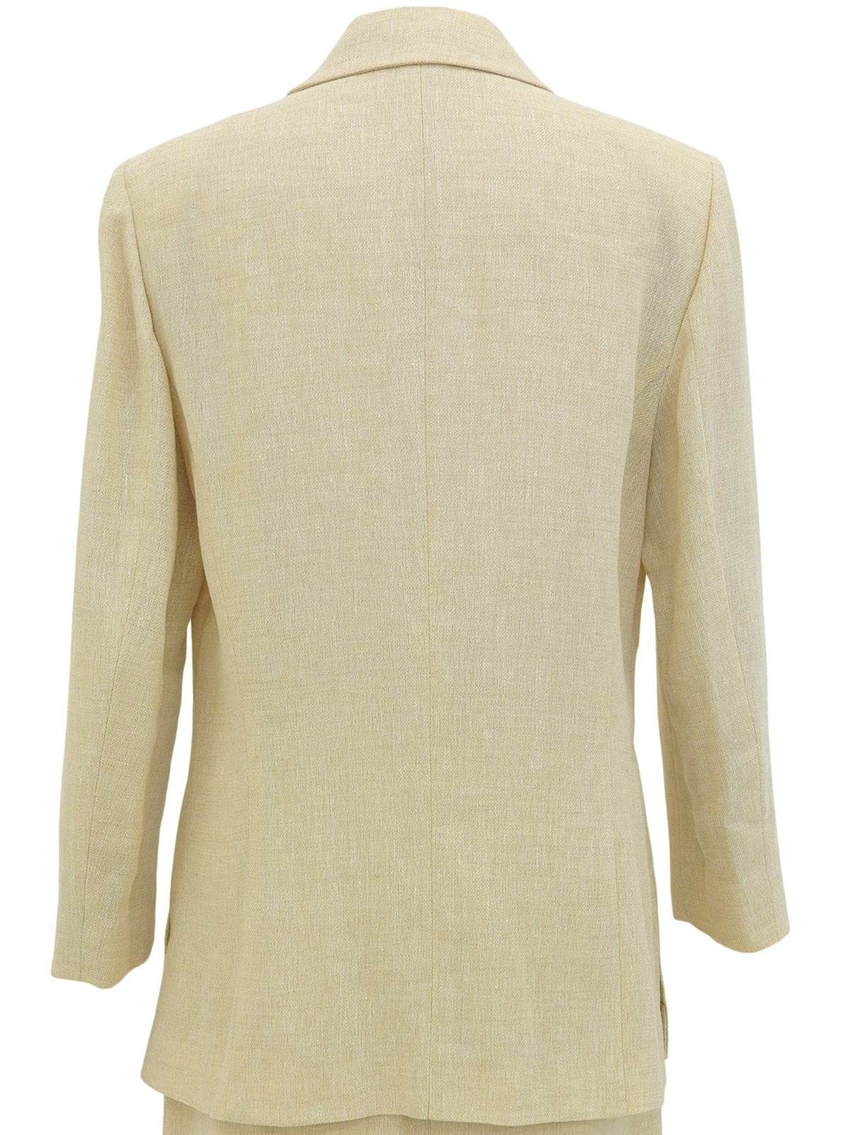 リネンロゴボタンセットアップ アイボリー