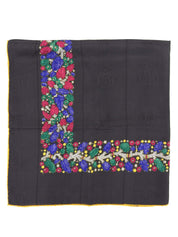 珠宝图案围巾 炭灰色/多色