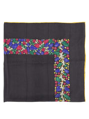 Jewelry Pattern Scarf Charcoal Gray/Multi