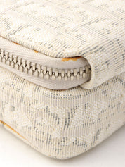 Oblique Pattern Mini Shoulder Bag Off-White