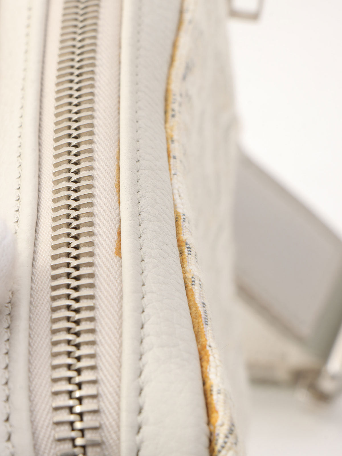 Oblique Pattern Mini Shoulder Bag Off-White