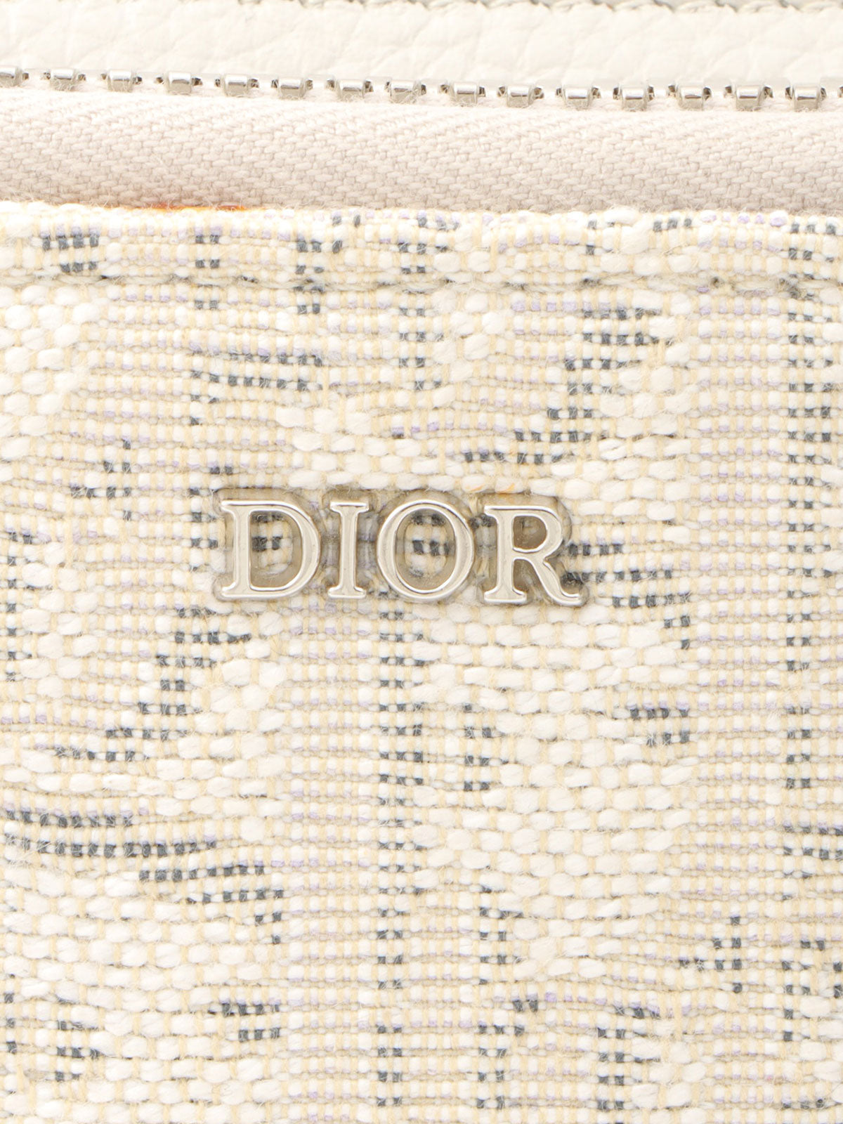Oblique Pattern Mini Shoulder Bag Off-White