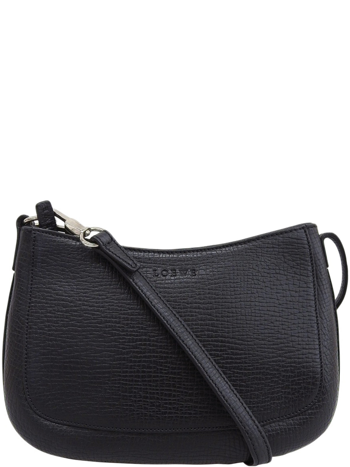 ロゴエンボスミニハンドバッグ ブラック