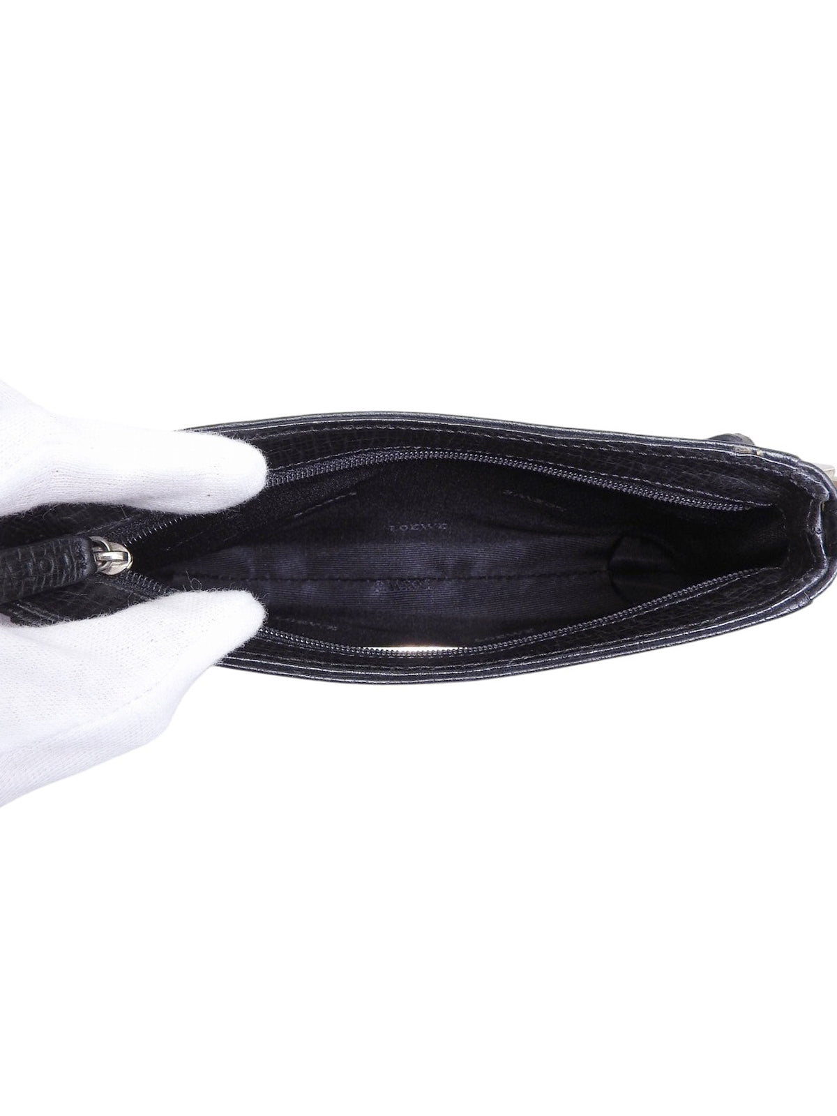 ロゴエンボスミニハンドバッグ ブラック