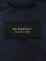 コットンギンガムチェックパターンブルゾン ネイビー