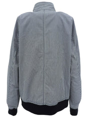 コットンギンガムチェックパターンブルゾン ネイビー