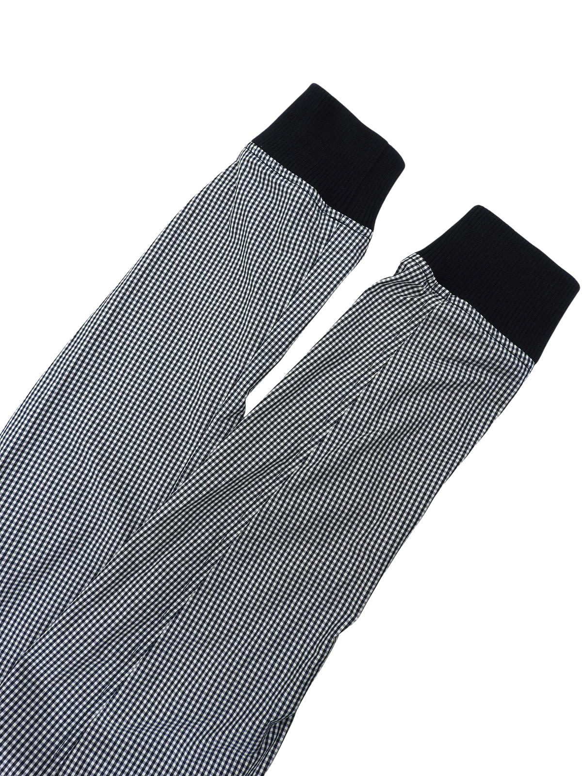 海军蓝棉质格纹短款夹克