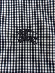 コットンギンガムチェックパターンブルゾン ネイビー