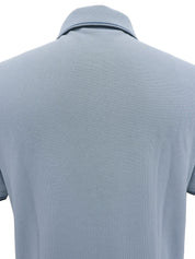 Trimline Short Sleeve Polo Shirt Blue Gray/Navy