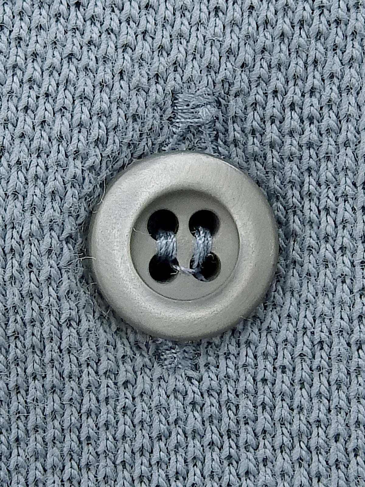 トリムラインハーフスリーブポロシャツ ブルーグレー/ネイビー