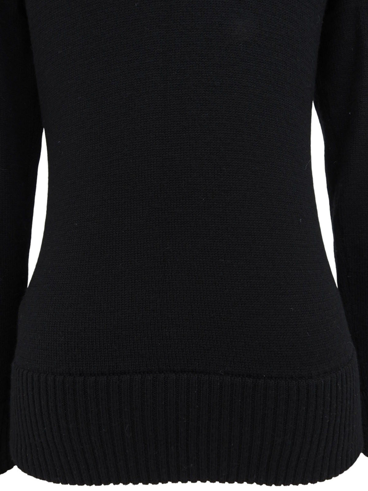Logo Embroidered Zip-Up Hoodie in Black