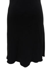 Vネックノースリーブワンピース ブラック