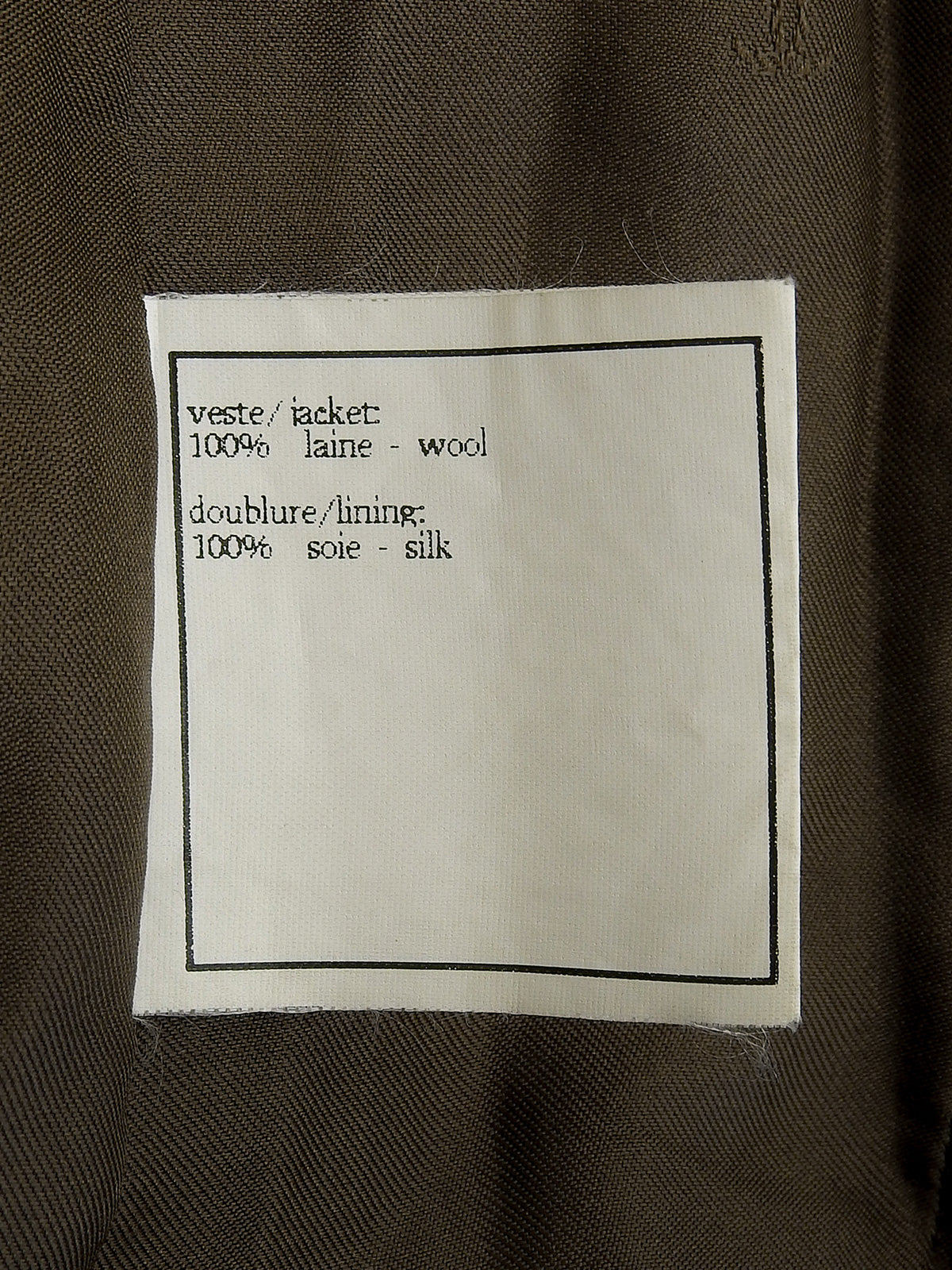 1996年製 ウールCCマークボタンダブルブレストジャケット ブラウン