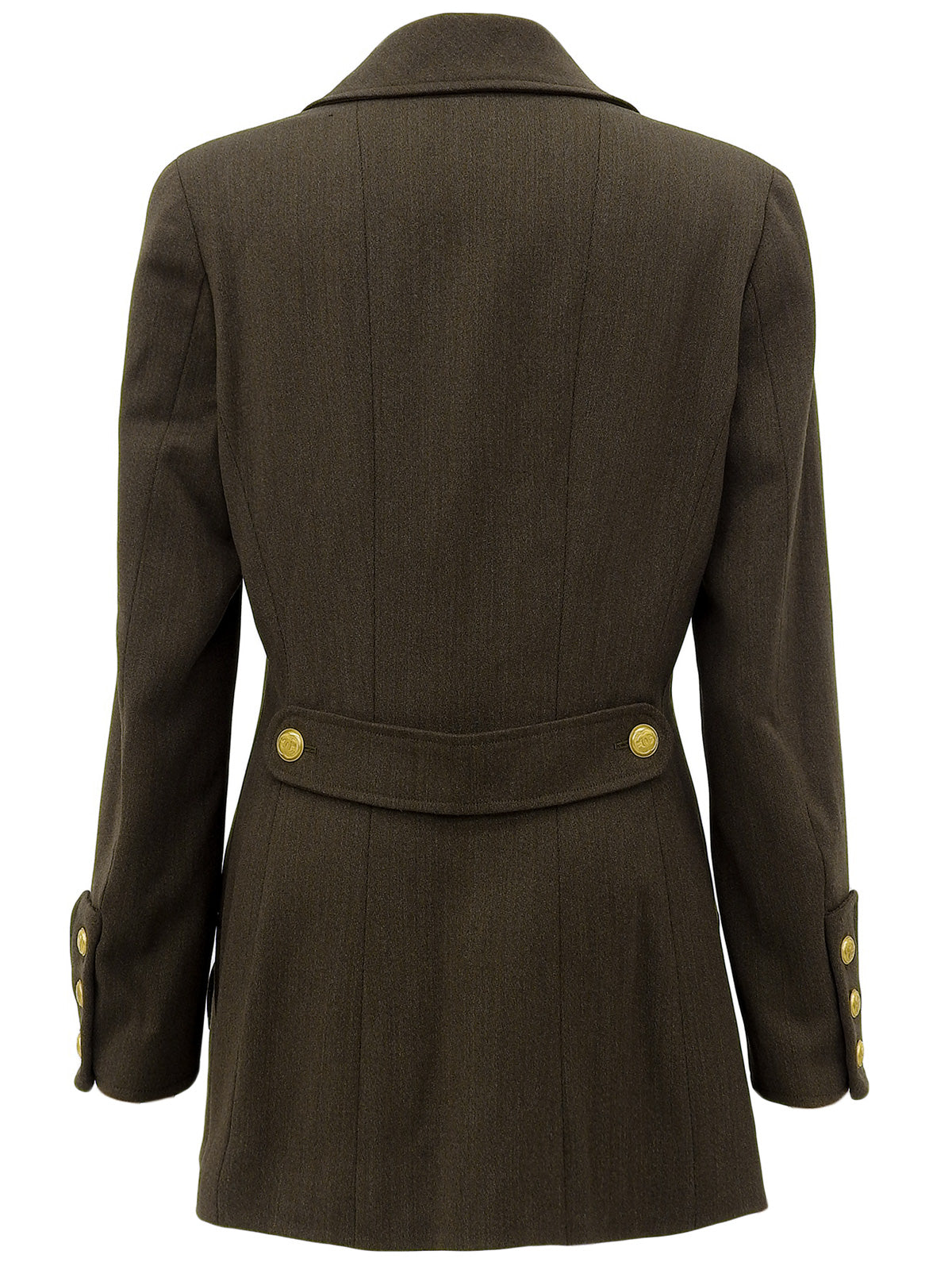 1996年製 ウールCCマークボタンダブルブレストジャケット ブラウン