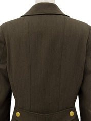 1996年製 ウールCCマークボタンダブルブレストジャケット ブラウン